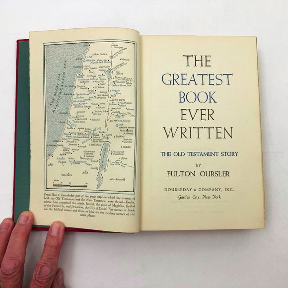 The Greatest Book Ever Written Fulton Oursler 1951 HC BCE Old Testament Story - Picture 4 of 9